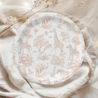 Toile de Jouy Safari animals Boho Baby shower