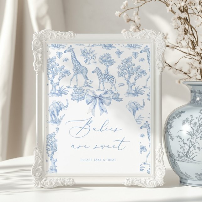 Toile de Jouy Safari French Babies are sweet Poster (Creator Uploaded)