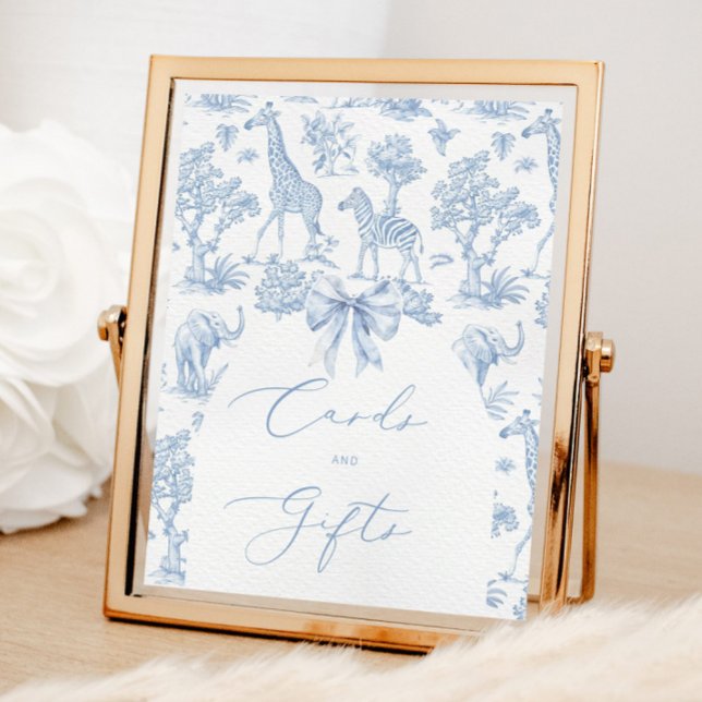 Toile de Jouy Safari French Cards and gifts Poster (Creator Uploaded)