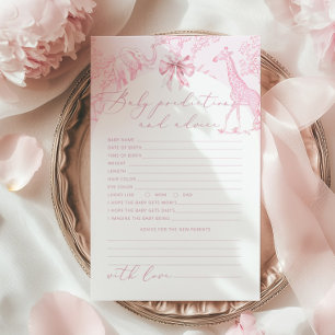 Toile de Jouy Safari Predictions and advice card