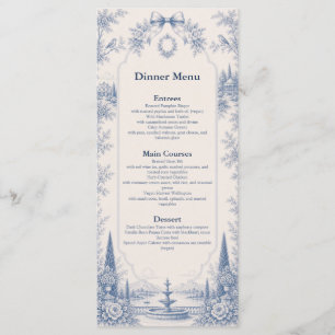 Toile de Jouy Venue Story Wedding Menu