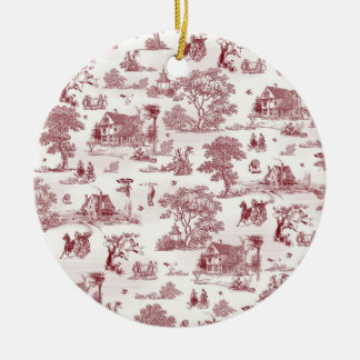 Toile De Jouy - Vintage Afternoon Ceramic Tree Decoration