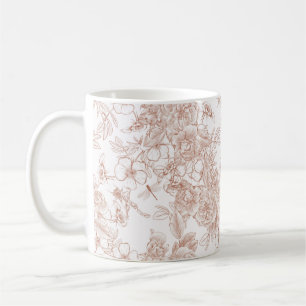 Toile-De-Jouy Vintage French Pattern Wedding  Coffee Mug
