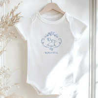 Toile de Jouy vintage Rocking horse baby shower
