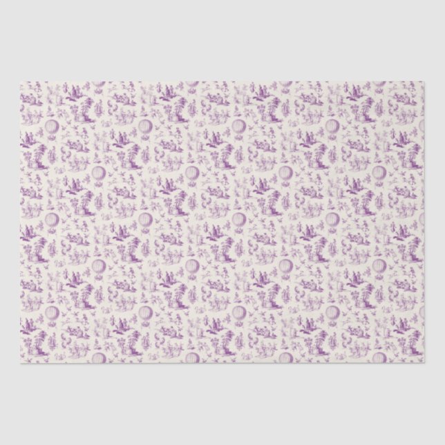 Toile du jouy tissue paper (Front)