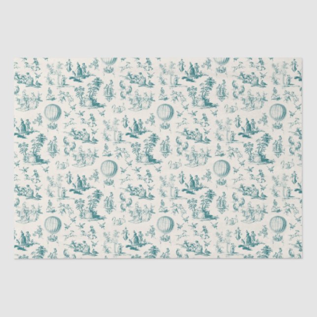 Toile du jouy tissue paper (Front)