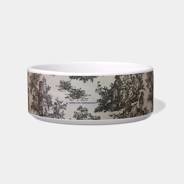 Toile in Black and White Bowl (Front)