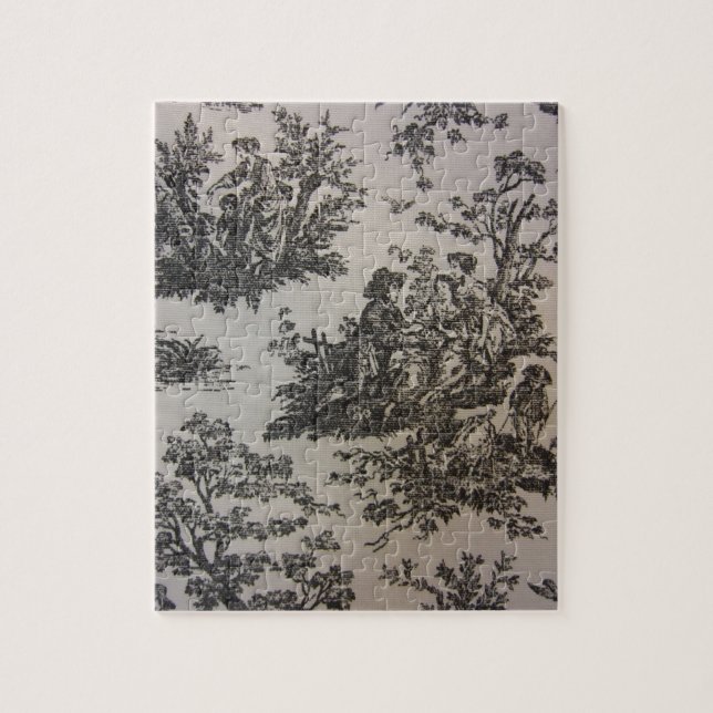 Toile in Black & White Jigsaw Puzzle (Vertical)