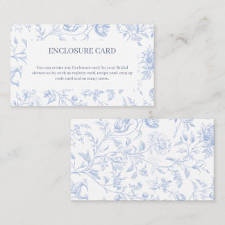 Toile Insert Card | Elegant Bridal Shower