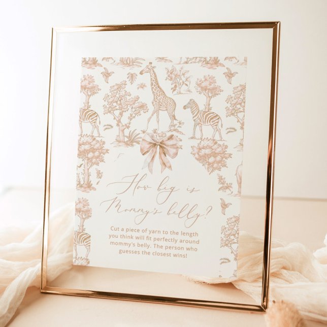 Toile Safari how big is mummy's belly game Poster (Creator Uploaded)