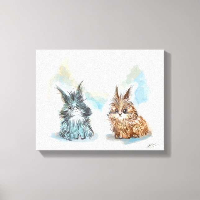 Toile The Little Rabbits Canvas Print (Front)