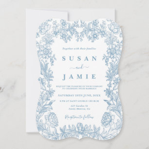 Toile Wedding invitation
