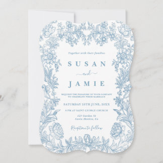 Toile Wedding invitation