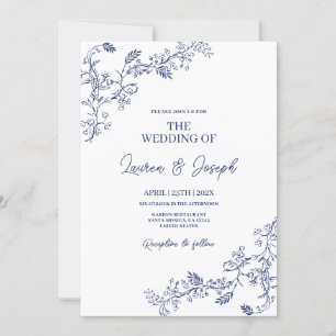 Toile Wedding Invitation