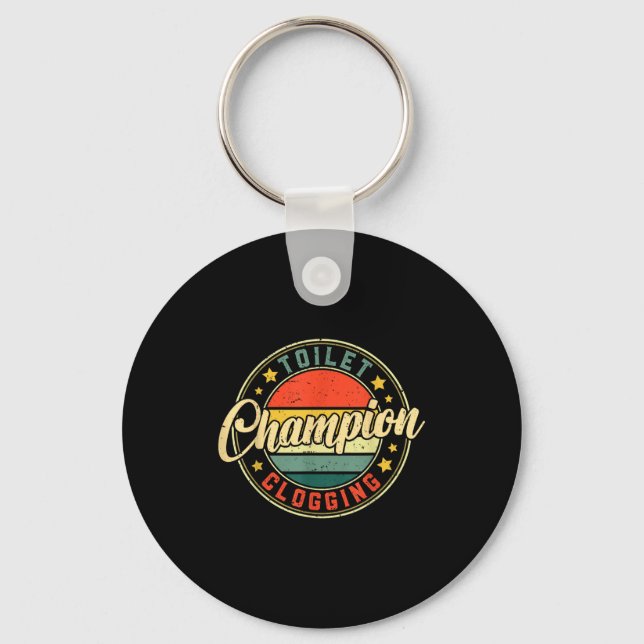 Toilet Clogging Chamon  Key Ring (Front)