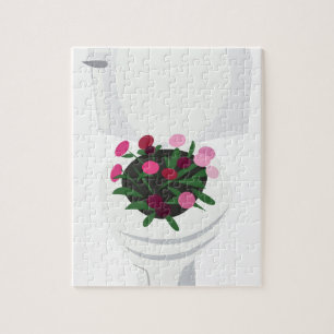 Toilet Flowers Jigsaw Puzzle