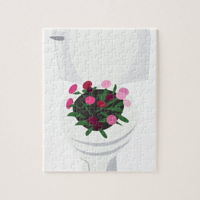 Toilet Flowers Jigsaw Puzzle (Vertical)