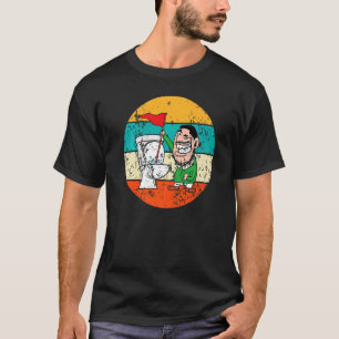 Toilet Golf Golfer Vintage Retro T-Shirt