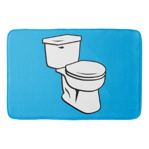 Toilet Graphic Bath Mat