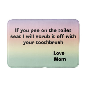 Toilet Humor Bath Mat