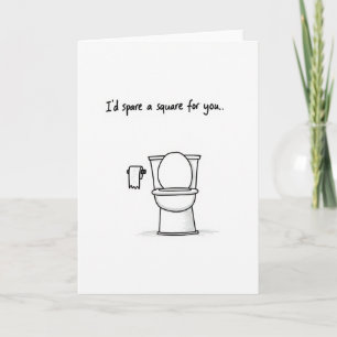 Toilet Humor Couple Love Card