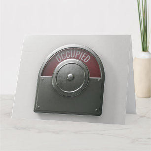 Toilet Indicator Occupied Card