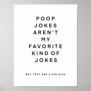 Toilet joke art canvas print
