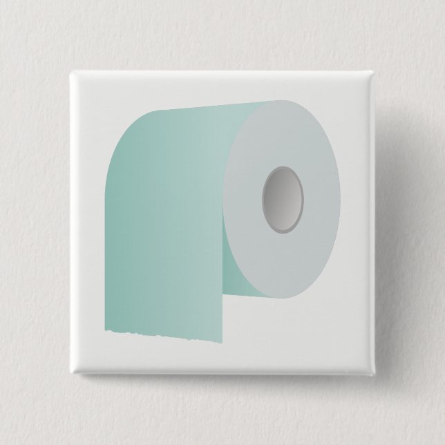 Toilet Paper 15 Cm Square Badge (Front)
