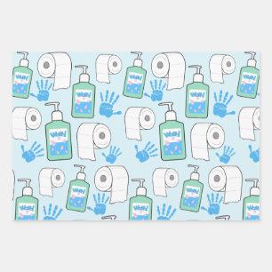 Toilet Paper and Hand Sanitizer Pattern
