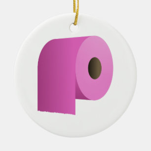 Toilet Paper Ceramic Tree Decoration