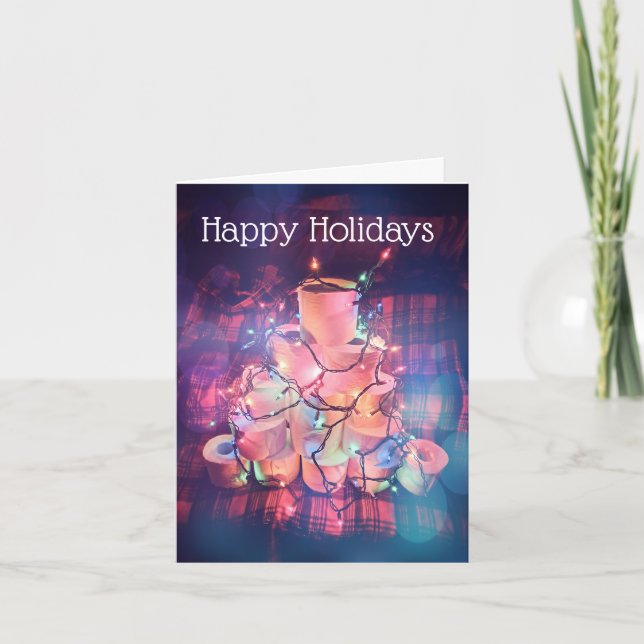 Toilet Paper Christmas Humour Card (variant) (Front)