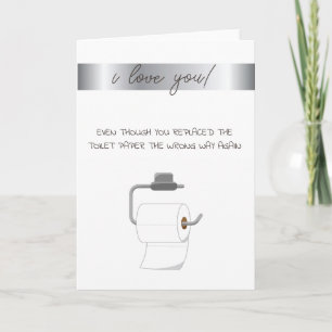 Toilet Paper I Love You  Card