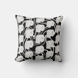 Toilet Paper Pattern Cushion