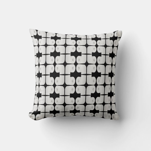 Toilet Paper Pattern Cushion (Front)