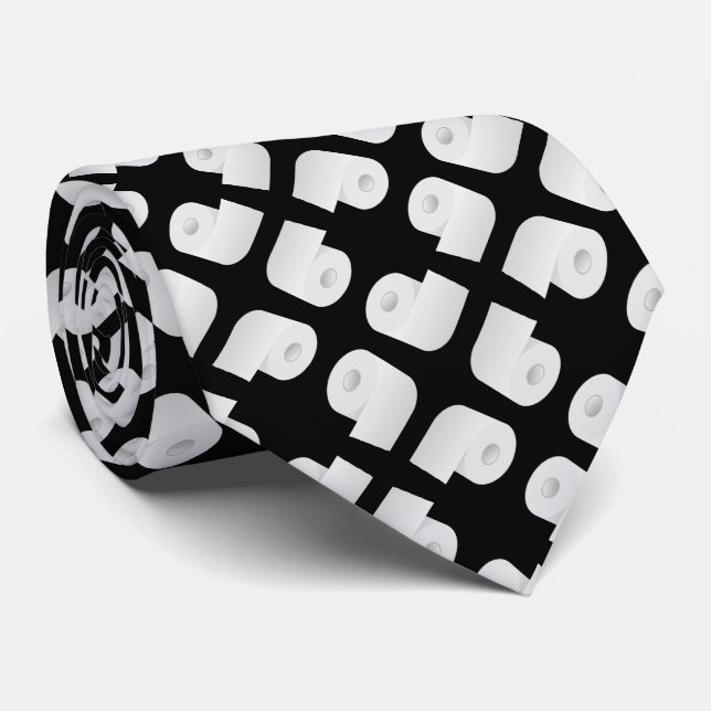 Toilet Paper Pattern Tie (Rolled)