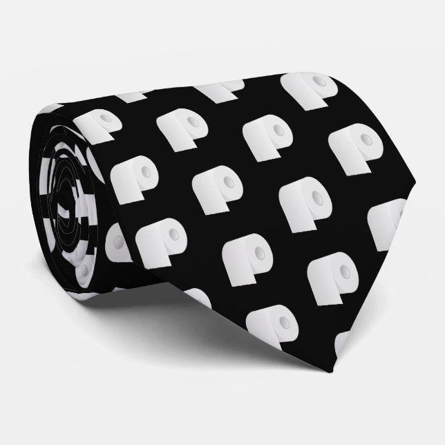 Toilet Paper Pattern Tie (Rolled)