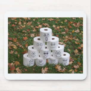 Toilet Paper Pyramid Mouse Mat