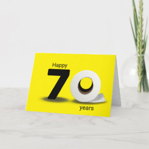 toilet paper roll 70th birthday card