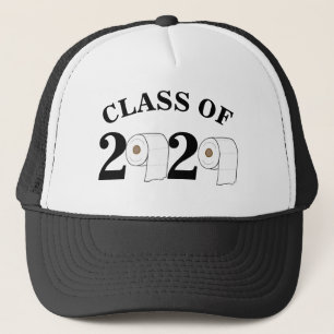 toilet paper roll class of 2020 funny graduation trucker hat