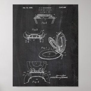 Toilet Paper Roll Patent Poster