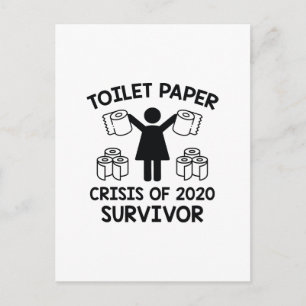 Toilet Paper Survivor Postcard