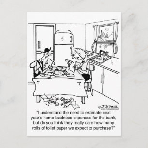 Toilet Paper & Taxes Postcard
