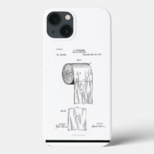Toilet paper vintage patent 