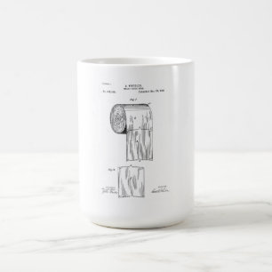 Toilet paper vintage patent  coffee mug