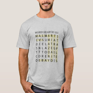Toilet Paper Word Search T-Shirt