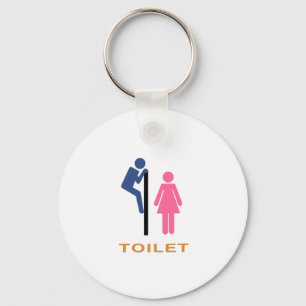 Toilet Peaking Key Ring