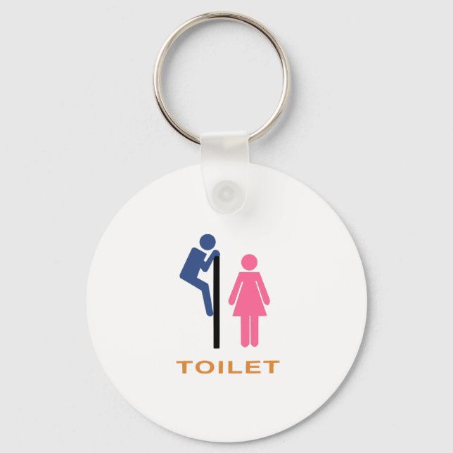 Toilet Peaking Key Ring (Front)