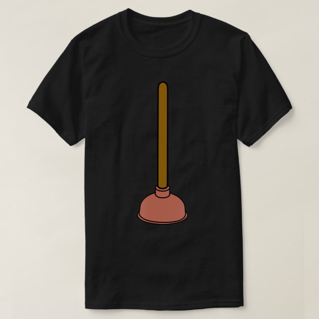 Toilet Plunger T-Shirt (Design Front)