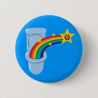 Toilet Rainbow 6 Cm Round Badge
