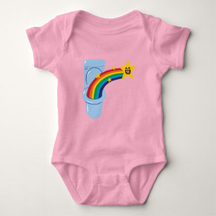 Toilet Rainbow Infant T-Shirt Baby Bodysuit